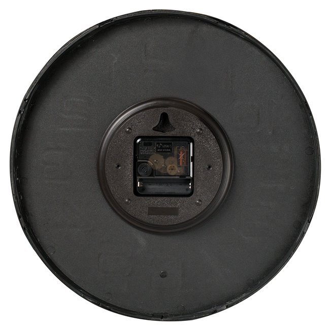 Wall clock Zelenika, black/white, D30.5x4.2cm