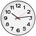Wall clock Zelina, black/white, D30.5x4.2cm