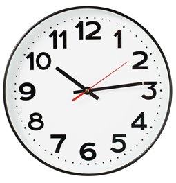 Wall clock Zelina, black/white, D30.5x4.2cm