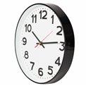 Wall clock Zelina, black/white, D30.5x4.2cm