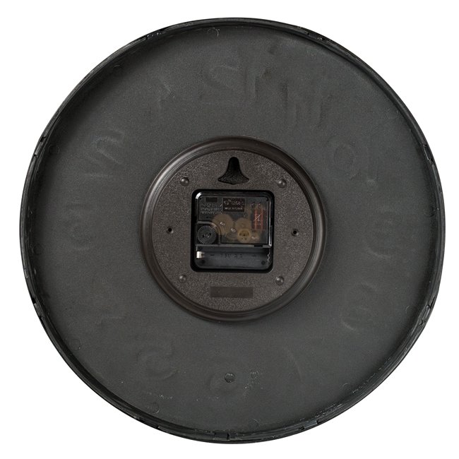 Wall clock Zelina, black/white, D30.5x4.2cm