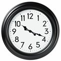 Wall clock Zetea, black/white, D50.8x5.8cm
