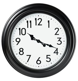 Wall clock Zetea, black/white, D50.8x5.8cm