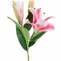 Decorative flower Lily pink 4, H94cm