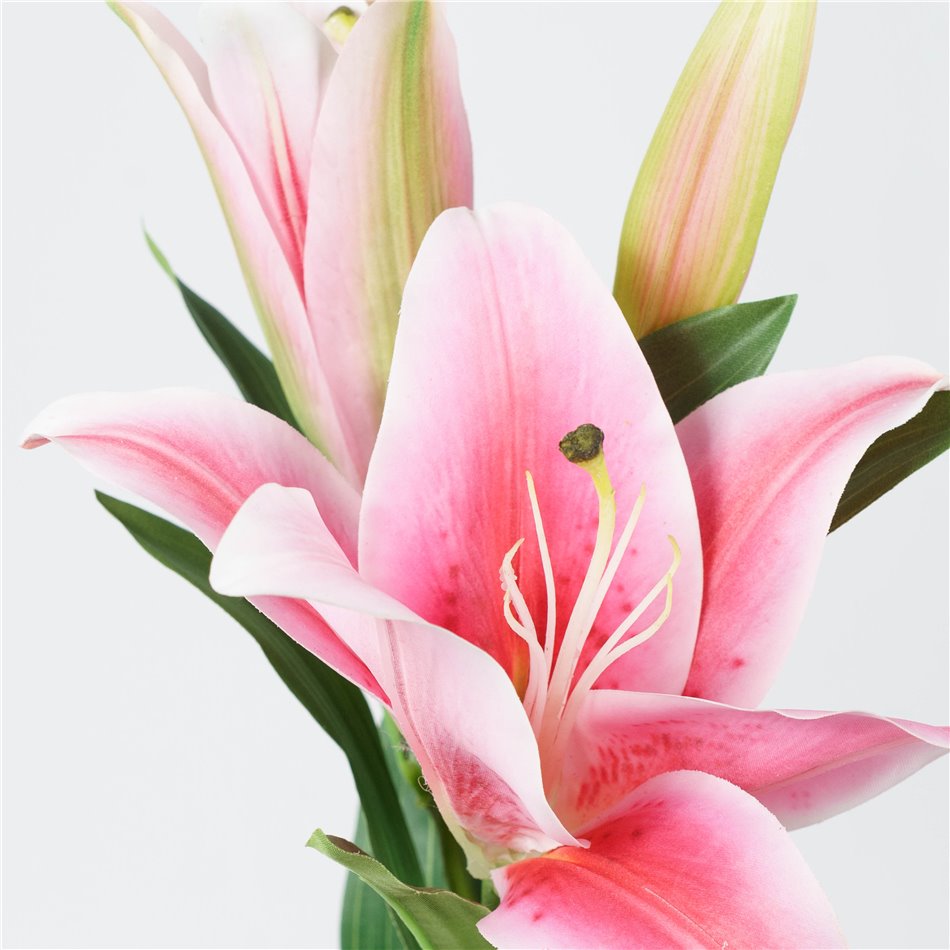 Decorative flower Lily pink 4, H94cm