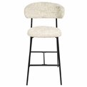 Bar chair Landsem 1038-3, beige grey, H104x52x50.5cm, seat height 75cm