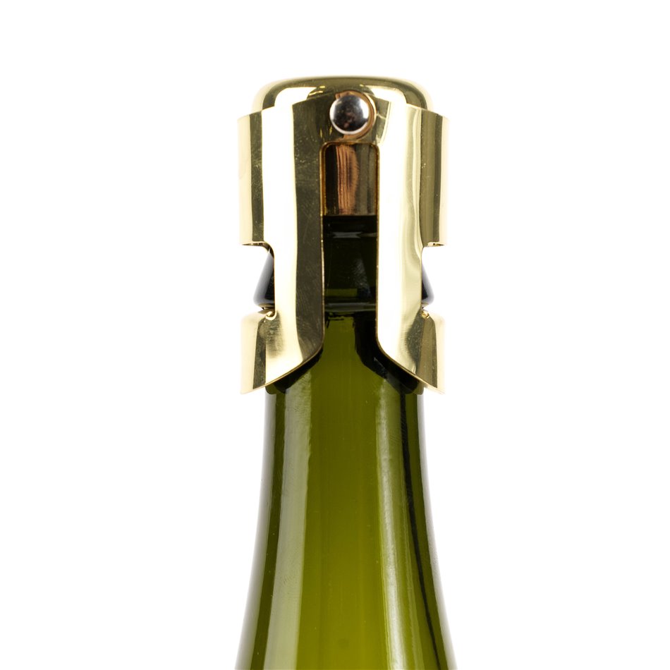 Champagne stopper, gold color, H5.5x4x4cm