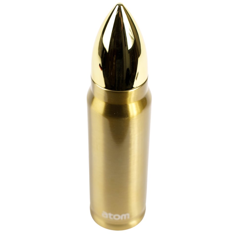Atom Vacuum bottle Bullet, gold color, 500ml, H27.5cm, D6.5cm