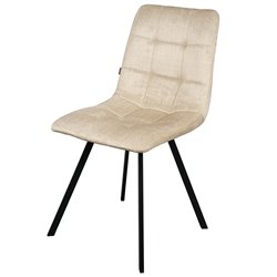 Dining chair Tauton 23, camel color, H85x56x40cm, seat height 48cm