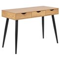 Office desk Aptun, natural color, steel/MDF, H77x50x110cm