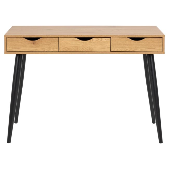 Office desk Aptun, natural color, steel/MDF, H77x50x110cm