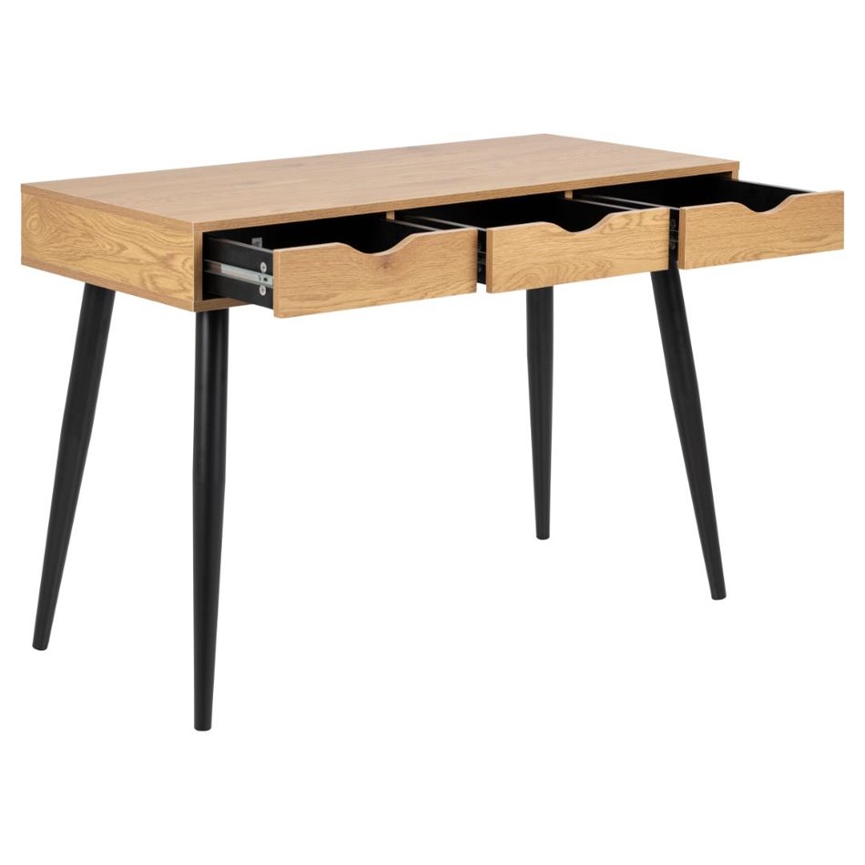 Office desk Aptun, natural color, steel/MDF, H77x50x110cm