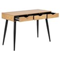 Office desk Aptun, natural color, steel/MDF, H77x50x110cm