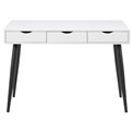 Office desk Aptun, white, steel/MDF, H77x50x110cm