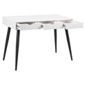Office desk Aptun, white, steel/MDF, H77x50x110cm
