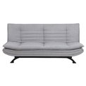 Sofa bed Akit, extendable, light gray, H91x98x196cm, seat height 39cm