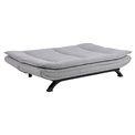 Sofa bed Akit, extendable, light gray, H91x98x196cm, seat height 39cm