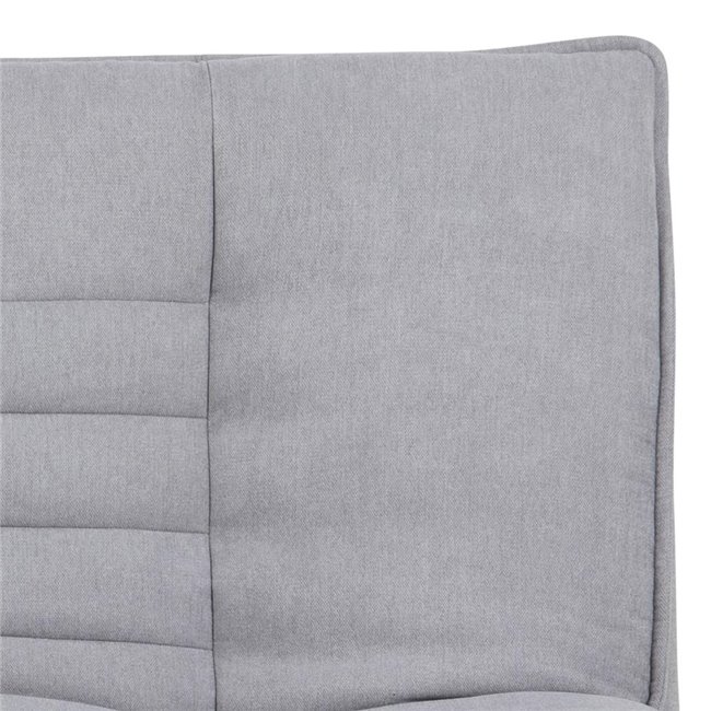Sofa bed Akit, extendable, light gray, H91x98x196cm, seat height 39cm