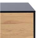 TV table Seaford, natural/black, MDF/steel, H45x40x140cm