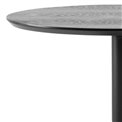 Bar table Abiza, black, lacquered ash veneer, H105cm D60cm