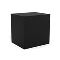 Bedside table Aliet, black, steel/lacquered bamboo, H30x25x30cm