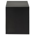Bedside table Aliet, black, steel, H30x25x30cm