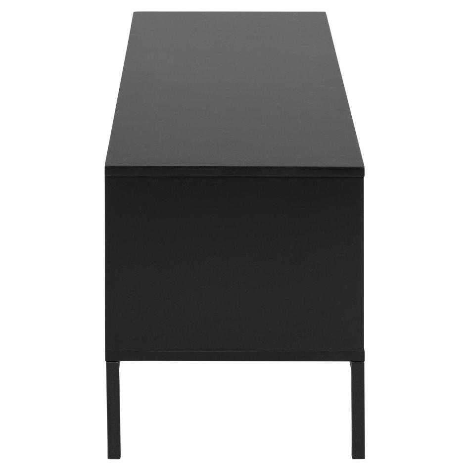 TV table Seaford, black, steel/MDF, H45x40x140cm