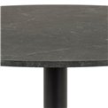 Dining table Abiza, black, steel/MDF, H74cm D50cm