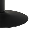 Dining table Abiza, black, steel/MDF, H74cm D50cm