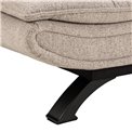Sofa bed Akit, extendable, beige, H91x98x196cm, seat height 39cm