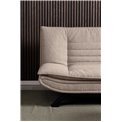 Sofa bed Akit, extendable, beige, H91x98x196cm, seat height 39cm