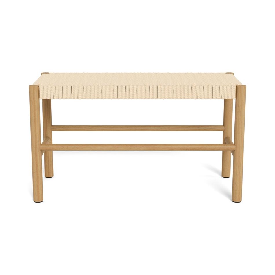 Скамейка Аквин, дерево/лакированная сосна/веревка, H45x35x80см