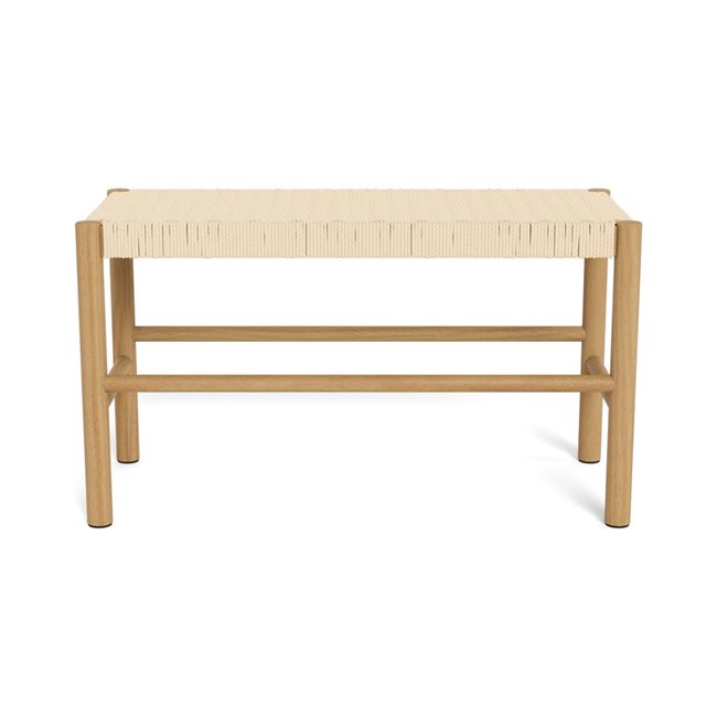 Скамейка Аквин, дерево/лакированная сосна/веревка, H45x35x80см