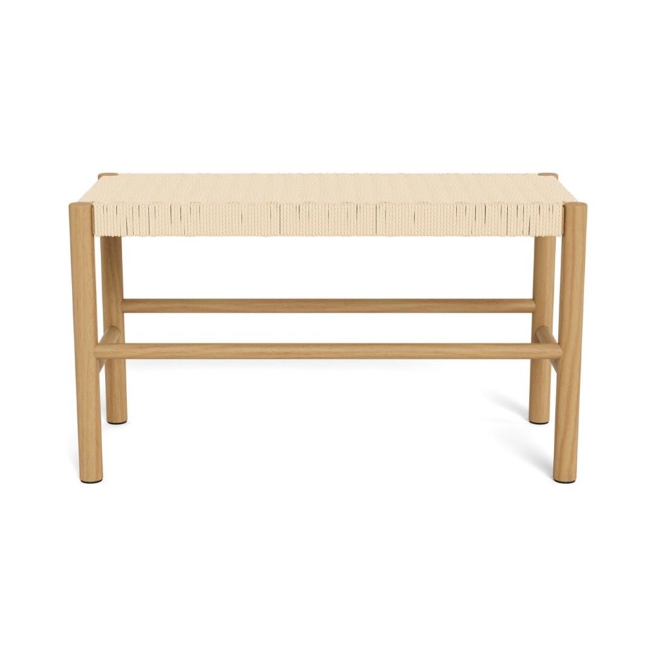 Скамейка Аквин, дерево/лакированная сосна/веревка, H45x35x80см