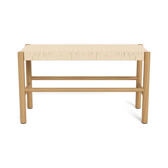 Скамейка Аквин, дерево/лакированная сосна/веревка, H45x35x80см