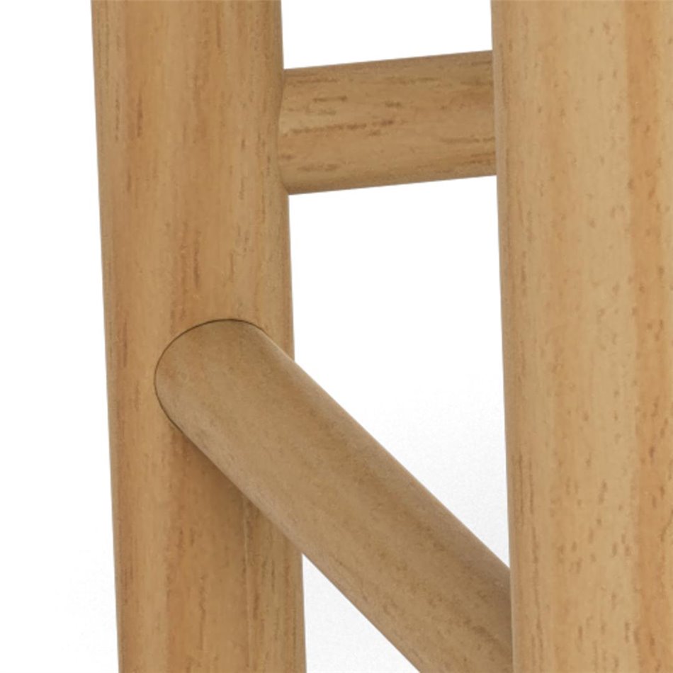 Скамейка Аквин, дерево/лакированная сосна/веревка, H45x35x80см