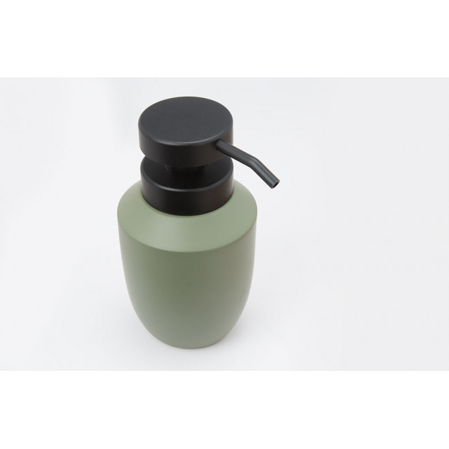 Soap dispenser Trio, khaki colour, D8x15cm