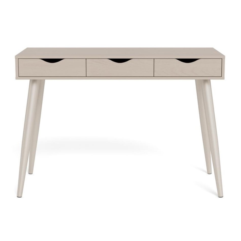 Office desk Aptun, beige, steel/MDF, H77x50x110cm