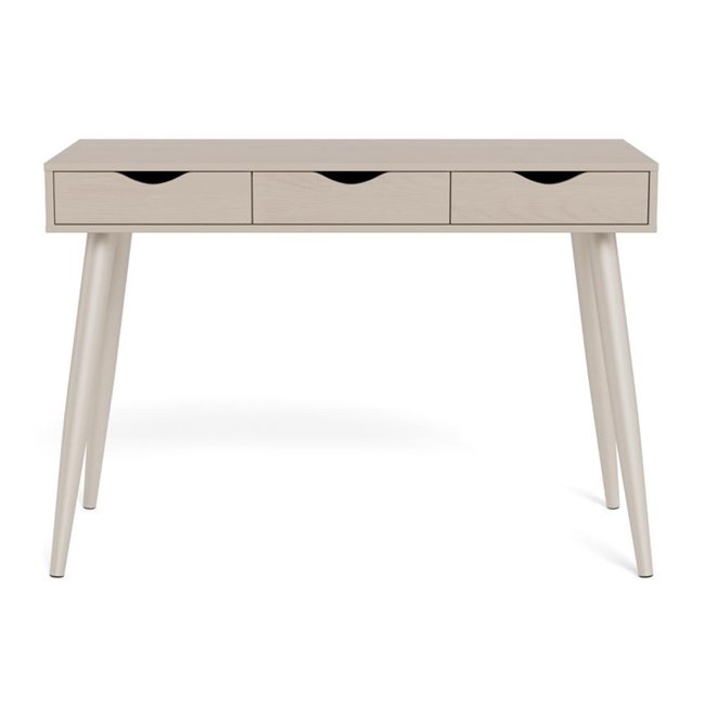 Office desk Aptun, beige, steel/MDF, H77x50x110cm
