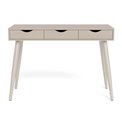 Office desk Aptun, beige, steel/MDF, H77x50x110cm