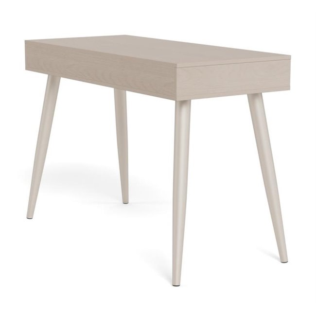 Office desk Aptun, beige, steel/MDF, H77x50x110cm