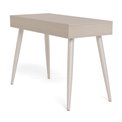 Office desk Aptun, beige, steel/MDF, H77x50x110cm