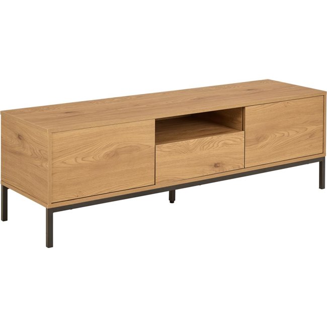 TV table Seaford, natural color, MDF/steel, H45x40x140cm