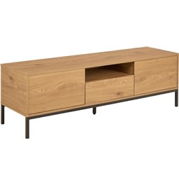 TV table Seaford, natural color, MDF/steel, H45x40x140cm