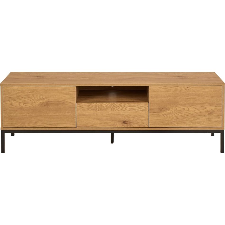 TV table Seaford, natural color, MDF/steel, H45x40x140cm