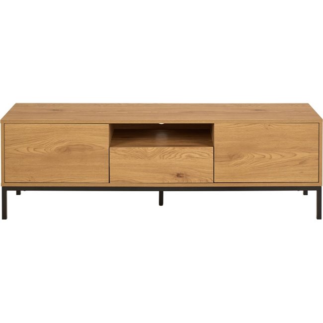 TV table Seaford, natural color, MDF/steel, H45x40x140cm