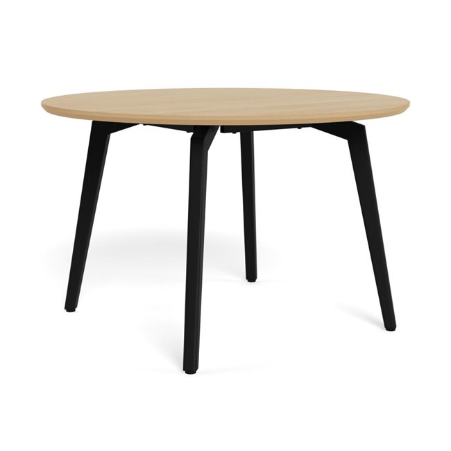 Dining table Akadi, steel/MDF, H75cm D120cm