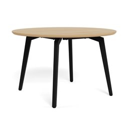 Dining table Akadi, steel/MDF, H75cm D120cm