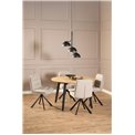 Dining table Akadi, steel/MDF, H75cm D120cm