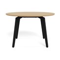 Dining table Akadi, steel/MDF, H75cm D120cm